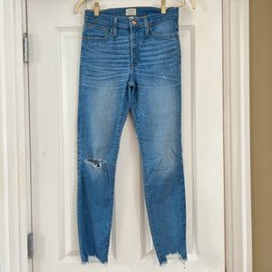 J. Crew 9" High Rise Toothpick Skinny Jeans Size 27